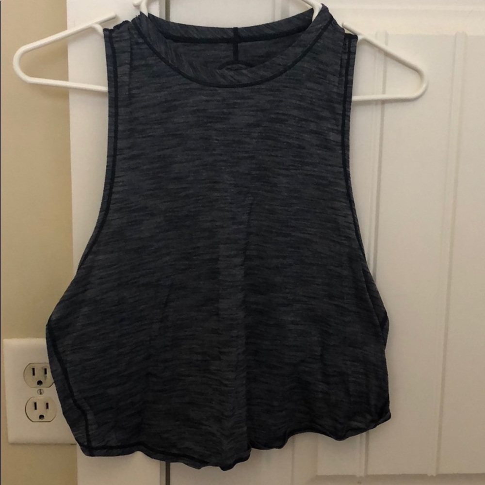 Lululemon cropped crossback tank
